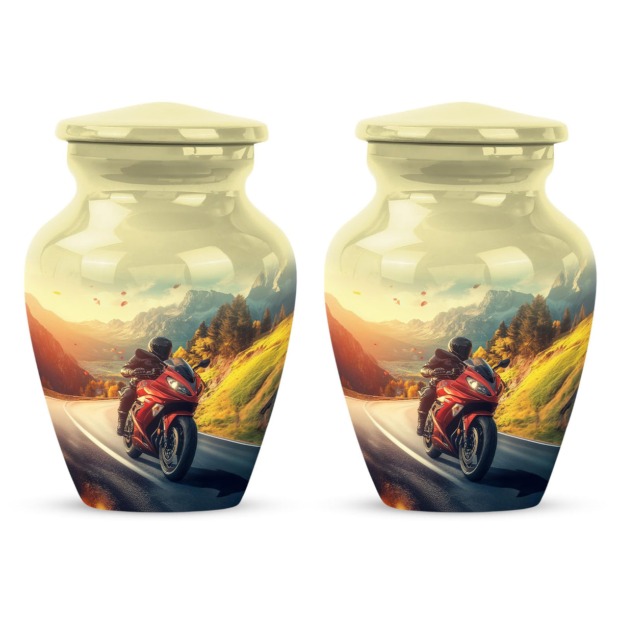 Yatskia Stained Glass Urns for Human Ashes Male & Female, Urn for Ashes Adult Male, (Pack of 1, 3 Inch)