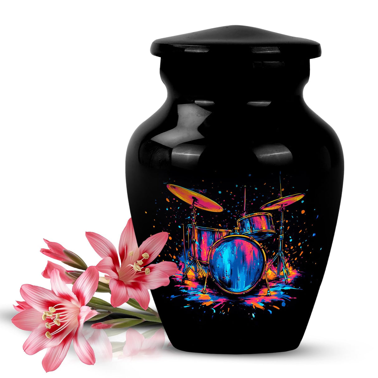 Yatskia Stained Glass Urns for Human Ashes Male & Female, Urn for Ashes Adult Male, (Pack of 1, 3 Inch)
