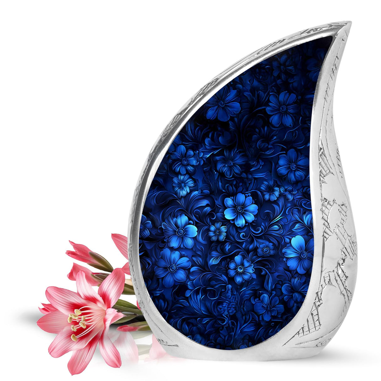 Yatskia Stained Glass Mini Urns for Human Ashes, Small Urn for Ashes Adult Male, (Pack of 1, 3 Inch)