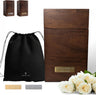 Wood Cremation Urn for Human Ashes | Large Urns Memorial Box for Adult Male | Handmade Funeral Keepsake Urn | Up to 220 lbs Cremains Capacity | Includes Bag and Engraving Plaques |