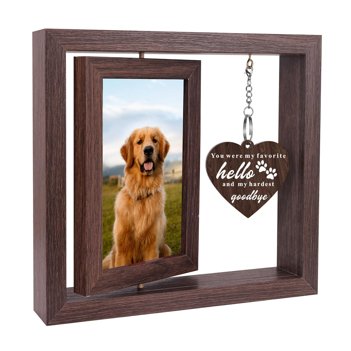 Memorial Sympathy Gifts for Loss of Loved One, Bereavement Gift for Loss of Mom Dad Memorial Picture Frame, Remembrance Condolence Funeral Sentimental In Memory of Loved One Gifts, Display Two 4x6 Photos