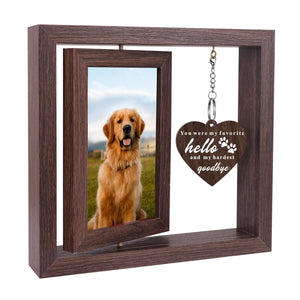 Memorial Sympathy Gifts for Loss of Loved One, Bereavement Gift for Loss of Mom Dad Memorial Picture Frame, Remembrance Condolence Funeral Sentimental In Memory of Loved One Gifts, Display Two 4x6 Photos