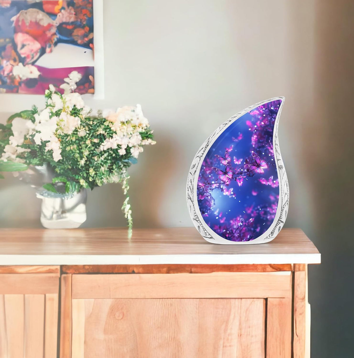 Butterfly Urns, Adult Cremation Urns - Funeral Urns for Adult Ashes Women - Urns for Cremation Ashes - Companion Urn - Cremation Urns Adult