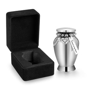 Small Urns for Human Ashes Keepsake Mini Cremation Urns for Loss of Loved One Stainless Steel Keepsake Urn for Ashes Compact Memorial Container