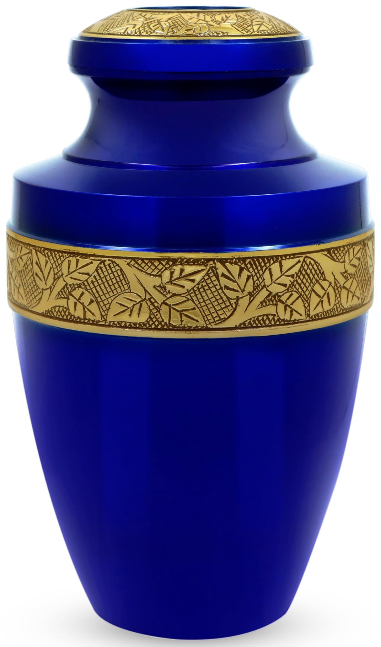 Decorative Burial Urn for Human Ashes Adult Female and Male 200+ Cubic Inches, Handcrafted Funeral Memorial Cremation Urn Affordable Urn for Human Ashes (Silver Black) ALPHA Living HOME