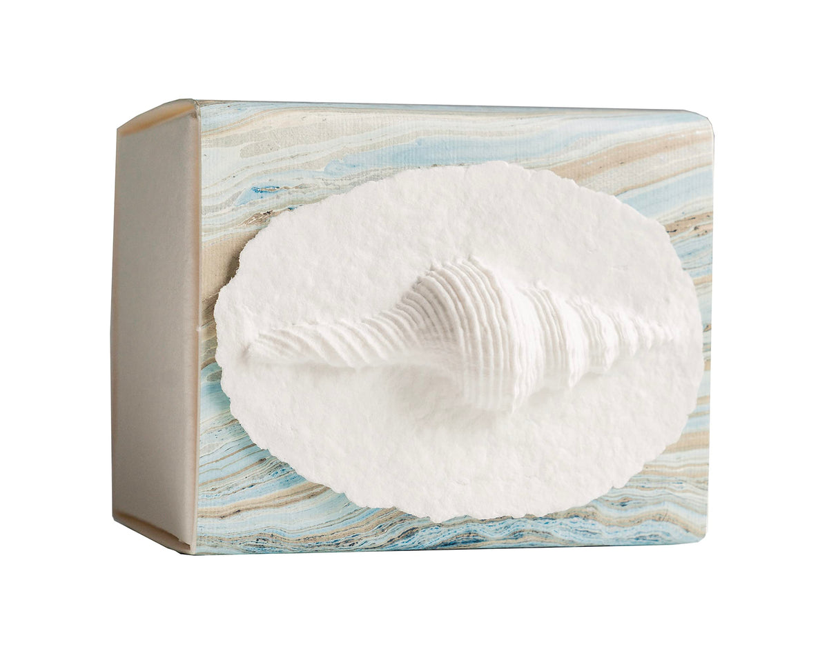 Favorite Place Biodegradable Shell Urn (Large), Eco-Friendly for Cremation or Water Burial (Metallic White K-103)