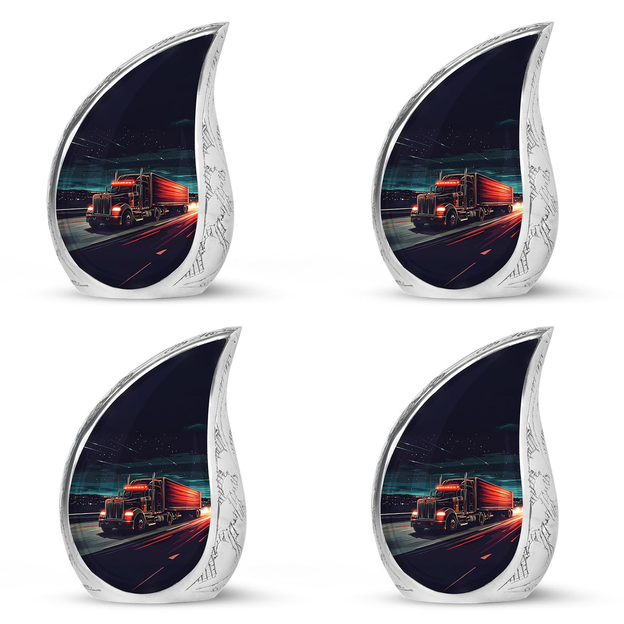 Yatskia Stained Glass Mini Urns for Human Ashes, Small Urn for Ashes Adult Male, (Pack of 1, 3 Inch)