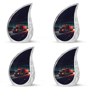 Yatskia Stained Glass Mini Urns for Human Ashes, Small Urn for Ashes Adult Male, (Pack of 1, 3 Inch)