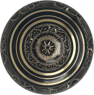 Radiant Elite Metal Adult Cremation Urn - Hand Engraved Accents - Momentful Life - Elegant Black and Gold Urn