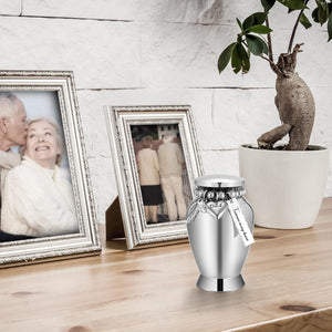 Small Urns for Human Ashes Keepsake Mini Cremation Urns for Loss of Loved One Stainless Steel Keepsake Urn for Ashes Compact Memorial Container