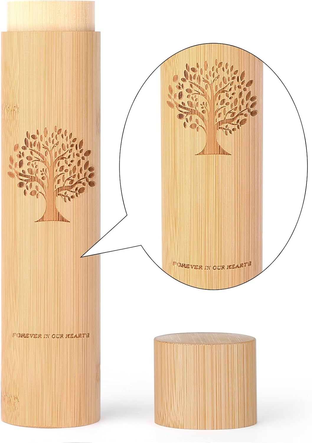 Small Scattering Urns for Human Ashes Adult,9''x2'' Scattering Tubes for Human Ashes,Eco Friendly Biodegradable Urns for Human Ashes(Set of 4,Tree of Life Pattern)