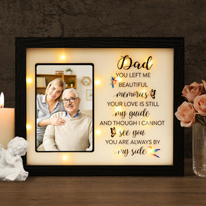 LED Shadow Box 4x6 - Memorial Picture Frame for Loss of Mother, Father, Loved One - Bereavement Gift