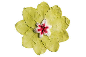 Biodegradable Urn for Human Ashes (The Lily at Peace) Burial Urn, Floats in Water, for Cremation, Ocean Scattering for Ashes, Adult Size W-302