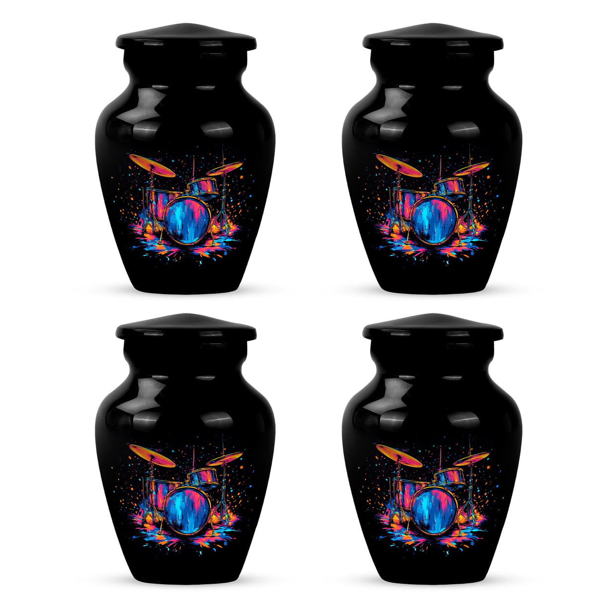 Yatskia Stained Glass Urns for Human Ashes Male & Female, Urn for Ashes Adult Male, (Pack of 1, 3 Inch)