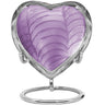 Trupoint Memorials Small Urns for Human Ashes Keepsake, Mini Heart Urn with Stand, Decorative Cremation Urns for Adult Men & Women – Medium Hummingbird Heart Stand