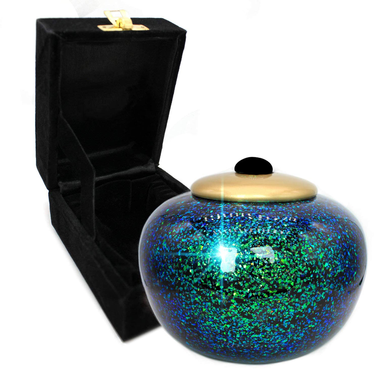 Glass Mosaic Cremation Urn for Ashes for Women - Personalized Cremation Urns for Human Ashes Adult Female Decorative Urns - Beautifully Handcrafted Glass Urn for Women