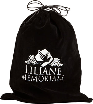 Antique Bronze Brass Cremation Urn - Low Profile Vignette Model fremation urn for Human Ashes - Suitable for Cemetery Burial or Niche - Large Size fits Remains of Adults up to 180 lbs