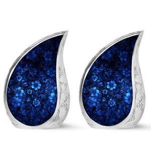 Yatskia Stained Glass Mini Urns for Human Ashes, Small Urn for Ashes Adult Male, (Pack of 1, 3 Inch)