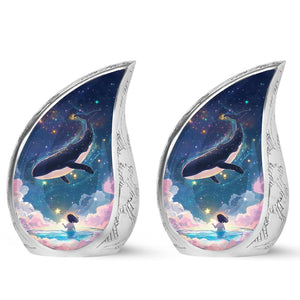 Yatskia Stained Glass Mini Urns for Human Ashes, Small Urn for Ashes Adult Male, (Pack of 1, 3 Inch)