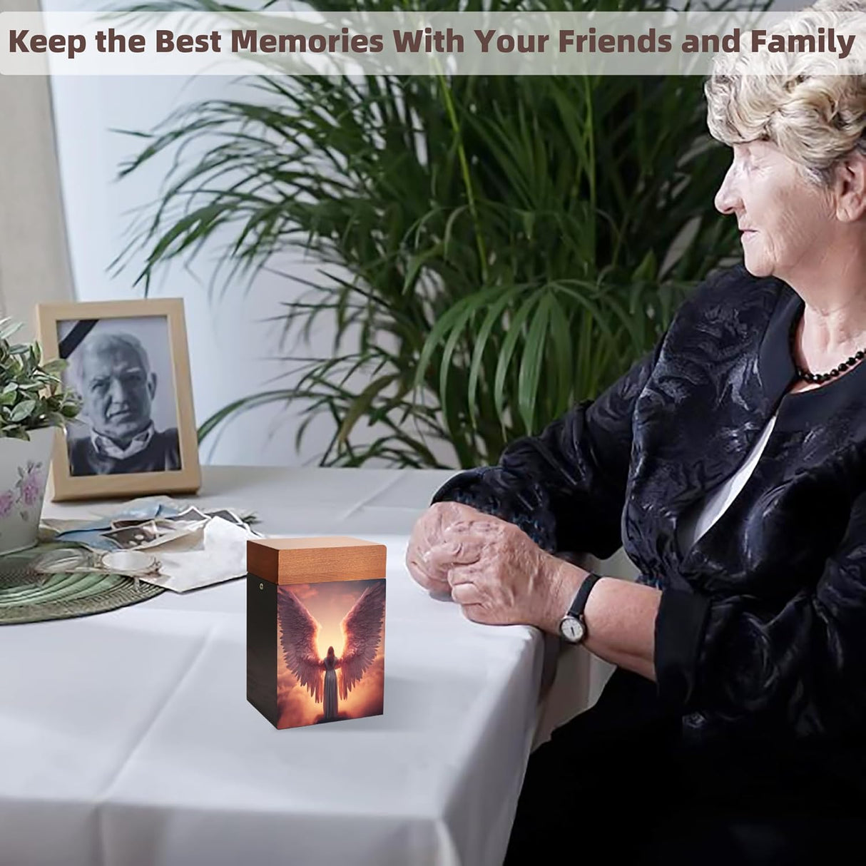 Small Urns for Ashes Keepsake, Wooden Small Cremation Urns for Male or Female Child, Pets Cat Dog, Mini Cremation Urn for Sharing Ashes,Hold 25 Cubic Inches Remains