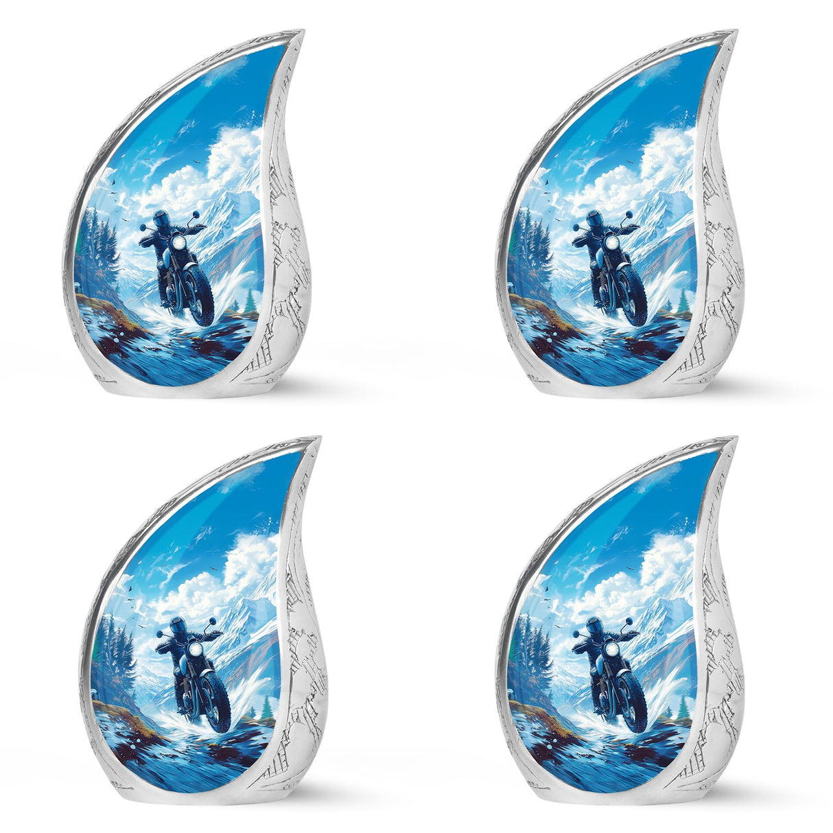 Yatskia Stained Glass Mini Urns for Human Ashes, Small Urn for Ashes Adult Male, (Pack of 1, 3 Inch)