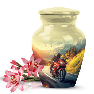 Yatskia Stained Glass Urns for Human Ashes Male & Female, Urn for Ashes Adult Male, (Pack of 1, 3 Inch)