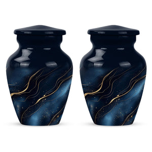 Yatskia Stained Glass Urns for Human Ashes Male & Female, Urn for Ashes Adult Male, (Pack of 1, 3 Inch)