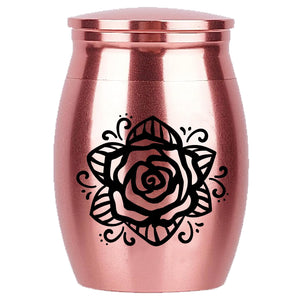 CREATCABIN Sunflower Ashes Urn Keepsake Butterflies Cremation Urn Mini Urns Stainless Steel Memorial Ashes Holder Container Jar for Human Ashes Dad Remains 1.18x1.57 Inch-Those We Love Don't Go Away