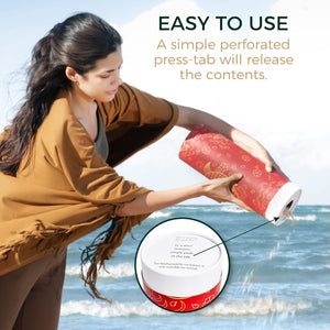 Scattering Tubes for Human Ashes - Cremation Urns for Burial, Travel, Transport Or Spreading Cremains - Cabin-Safe Red Memorial Container & Keepsake - Red Fish Design Large 14.8” x 5”