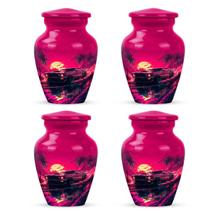 Yatskia Stained Glass Urns for Human Ashes Male & Female, Urn for Ashes Adult Male, (Pack of 1, 3 Inch)