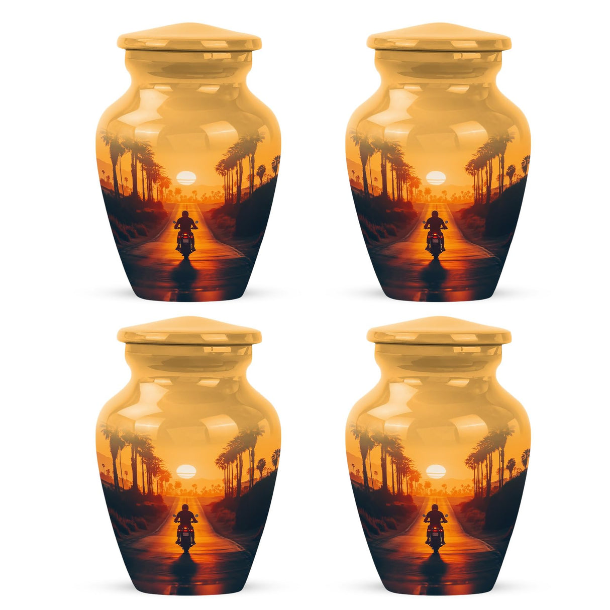 Yatskia Stained Glass Urns for Human Ashes Male & Female, Urn for Ashes Adult Male, (Pack of 1, 3 Inch)