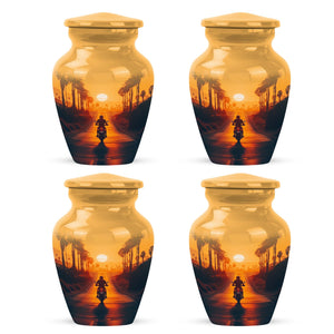 Yatskia Stained Glass Urns for Human Ashes Male & Female, Urn for Ashes Adult Male, (Pack of 1, 3 Inch)