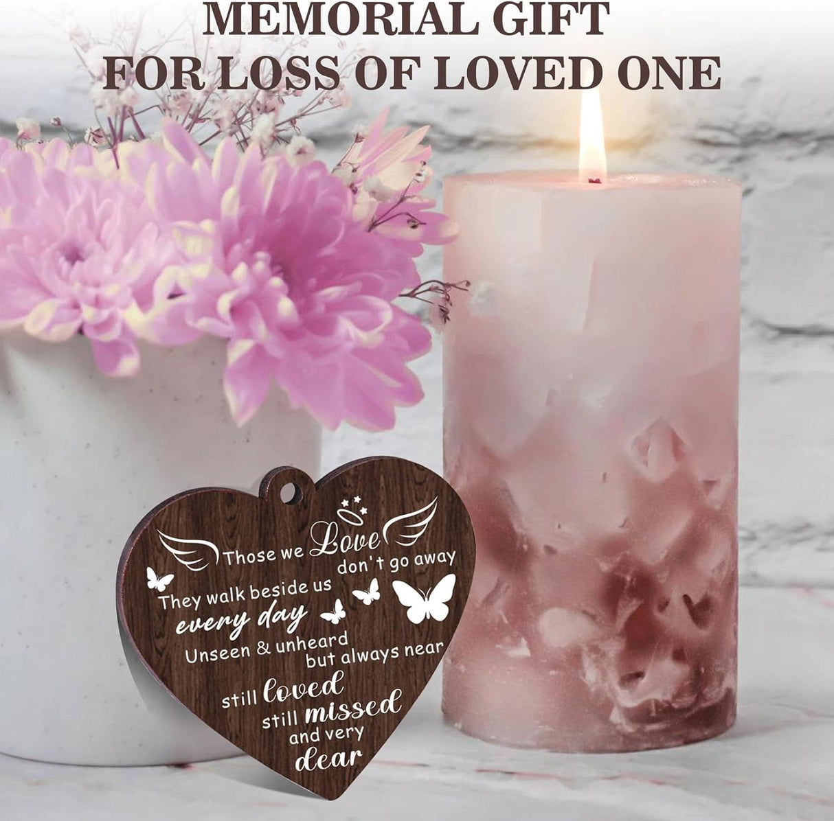 Memorial Sympathy Gifts for Loss of Loved One, Bereavement Gift for Loss of Mom Dad Memorial Picture Frame, Remembrance Condolence Funeral Sentimental In Memory of Loved One Gifts, Display Two 4x6 Photos