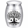CREATCABIN Sunflower Ashes Urn Keepsake Butterflies Cremation Urn Mini Urns Stainless Steel Memorial Ashes Holder Container Jar for Human Ashes Dad Remains 1.18x1.57 Inch-Those We Love Don't Go Away