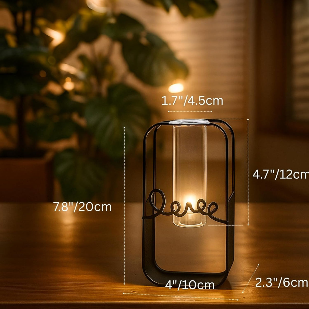 Plant Urn with Hydroponics Glass Vase, Small Urns for Human Ashes Keepsake, Memorial Keepsake Urn for Human Ashes, Mini Urns Small Urn for Ashes, Black