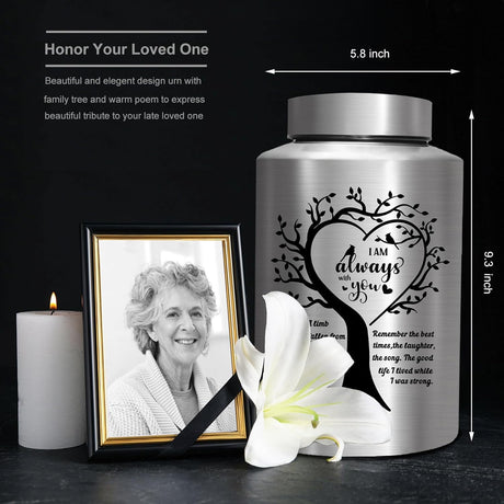 Cremation Urns for Human Ashes Adult - Woman Men Large up to 220 lbs Decorative Memorial Funeral Burial Urn for Ashes Male Female Dad Mom