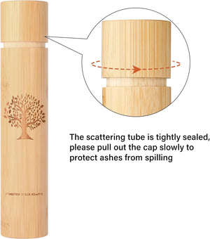 Small Scattering Urns for Human Ashes Adult,9''x2'' Scattering Tubes for Human Ashes,Eco Friendly Biodegradable Urns for Human Ashes(Set of 4,Tree of Life Pattern)