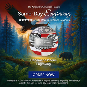 Set of 6 American Flag Decorative Cremation Urns for Ashes Adult Male & Female Includes 1 Large Urn with 4 Small Keepsakes & 1 NecklaceUrn for Human Ashes