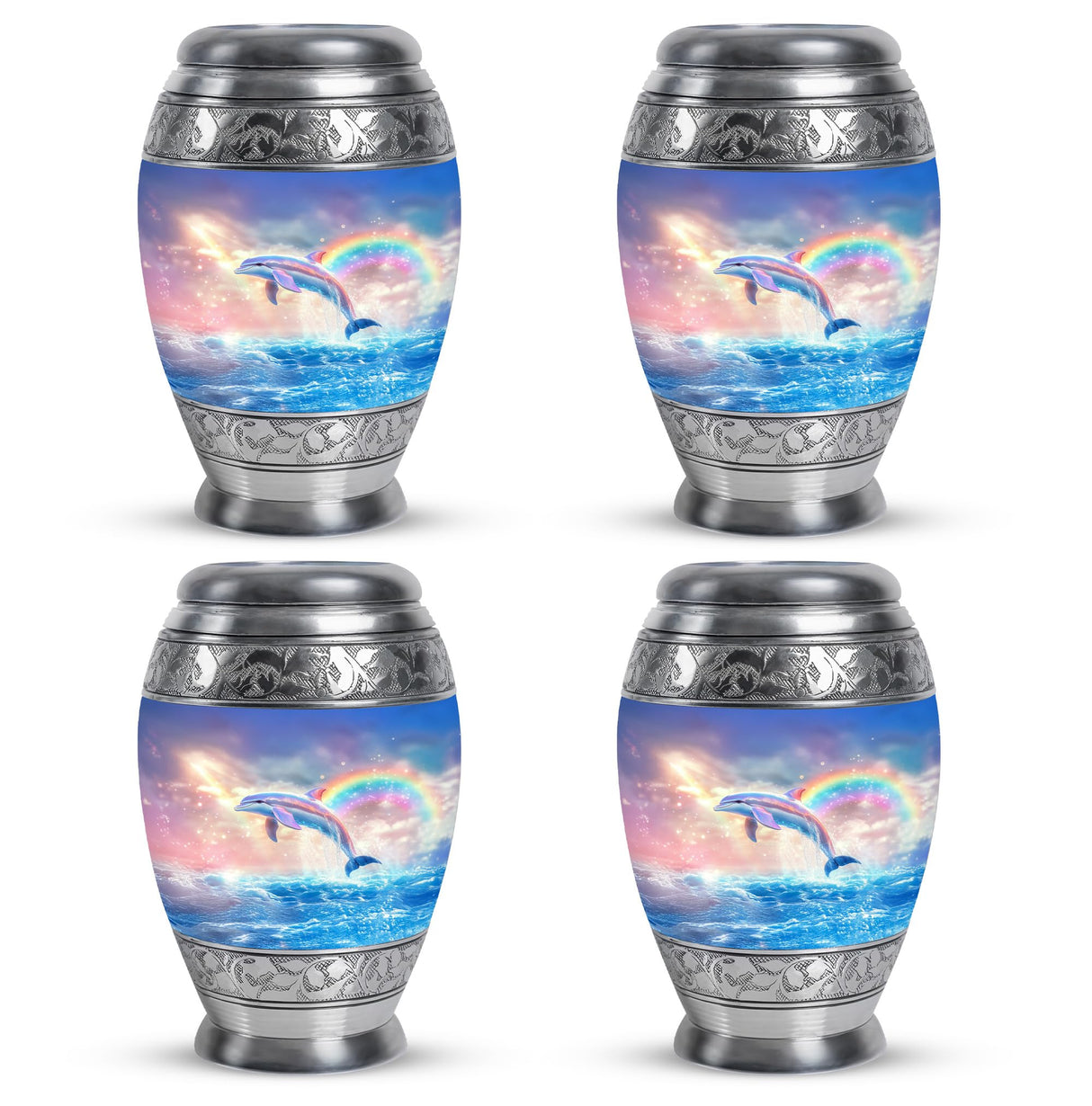 Dolphin Urn for Ashes - Funeral Urns of Human Ashes Adult Female - Cremation Urns for Men & Women - Companion Urn for Mom