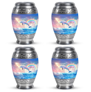 Dolphin Urn for Ashes - Funeral Urns of Human Ashes Adult Female - Cremation Urns for Men & Women - Companion Urn for Mom