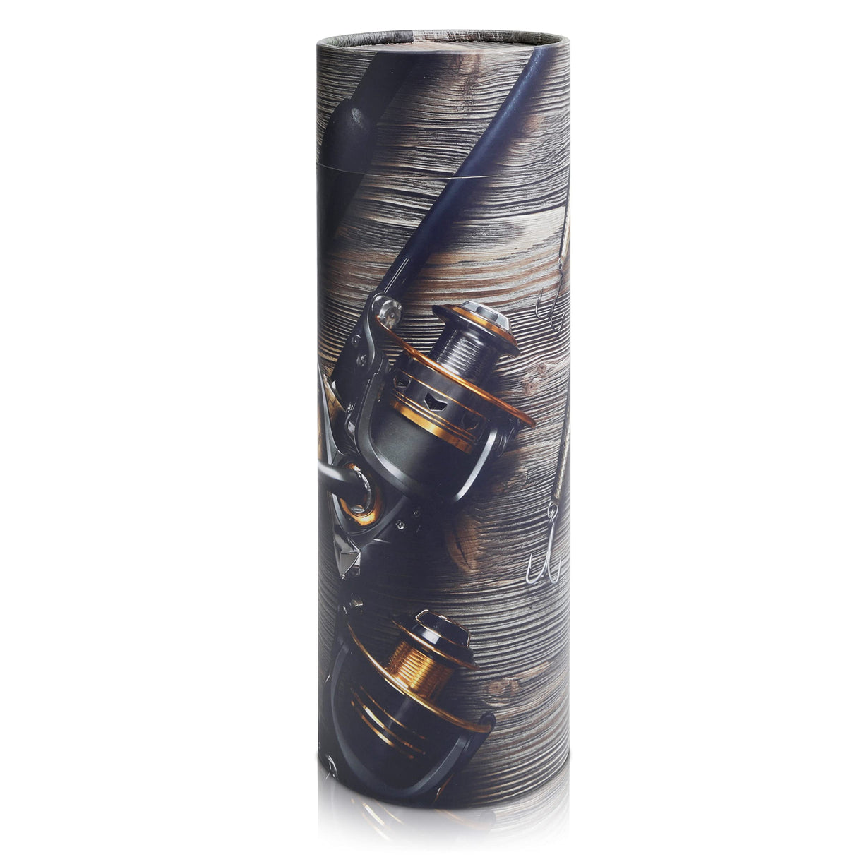 Scattering Tubes for Human Ashes - Cremation Urns for Burial, Travel, Transport Or Spreading Cremains - Cabin-Safe Red Memorial Container & Keepsake - Red Fish Design Large 14.8” x 5”