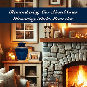 Blue Funeral Cremation Urn for Human Ashes - Hand Made in Brass - Suitable for Cemetery Burial or Niche - Large Size fits Remains of Adults up to 200 lbs - Torino Model