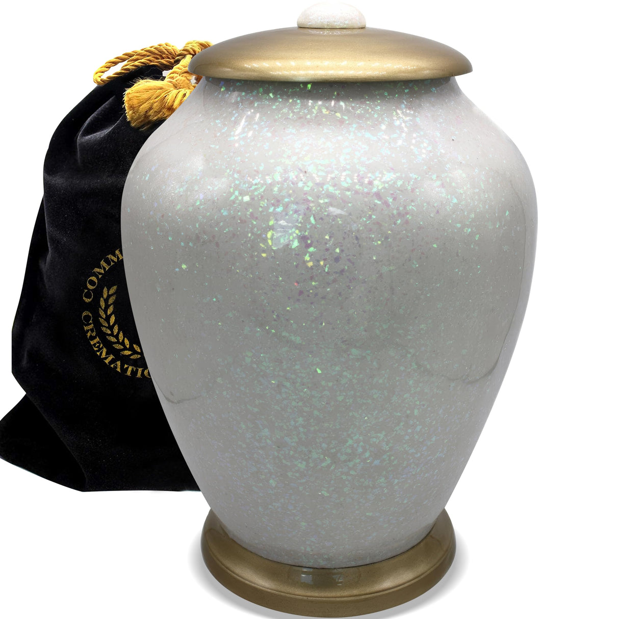 Glass Mosaic Cremation Urn for Ashes for Women - Personalized Cremation Urns for Human Ashes Adult Female Decorative Urns - Beautifully Handcrafted Glass Urn for Women
