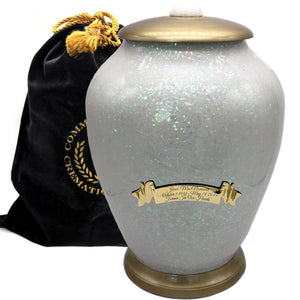 Glass Mosaic Cremation Urn for Ashes for Women - Personalized Cremation Urns for Human Ashes Adult Female Decorative Urns - Beautifully Handcrafted Glass Urn for Women