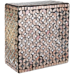 Mosaic Glass Cremation Urn - Hand Made Funeral Urn for Human Ashes - Large Adult Size Burial Urn - Hand Applied Individual Tiles Create a one of a Kind Work of Art - 200 cu in (Red)