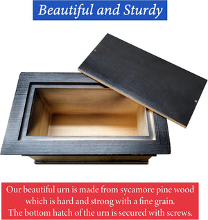 Urns for Ashes - Patriotic Cremation Urn with American Flag - Enduring Ashes Keepsake - Decorative Urns for a Lasting Tribute