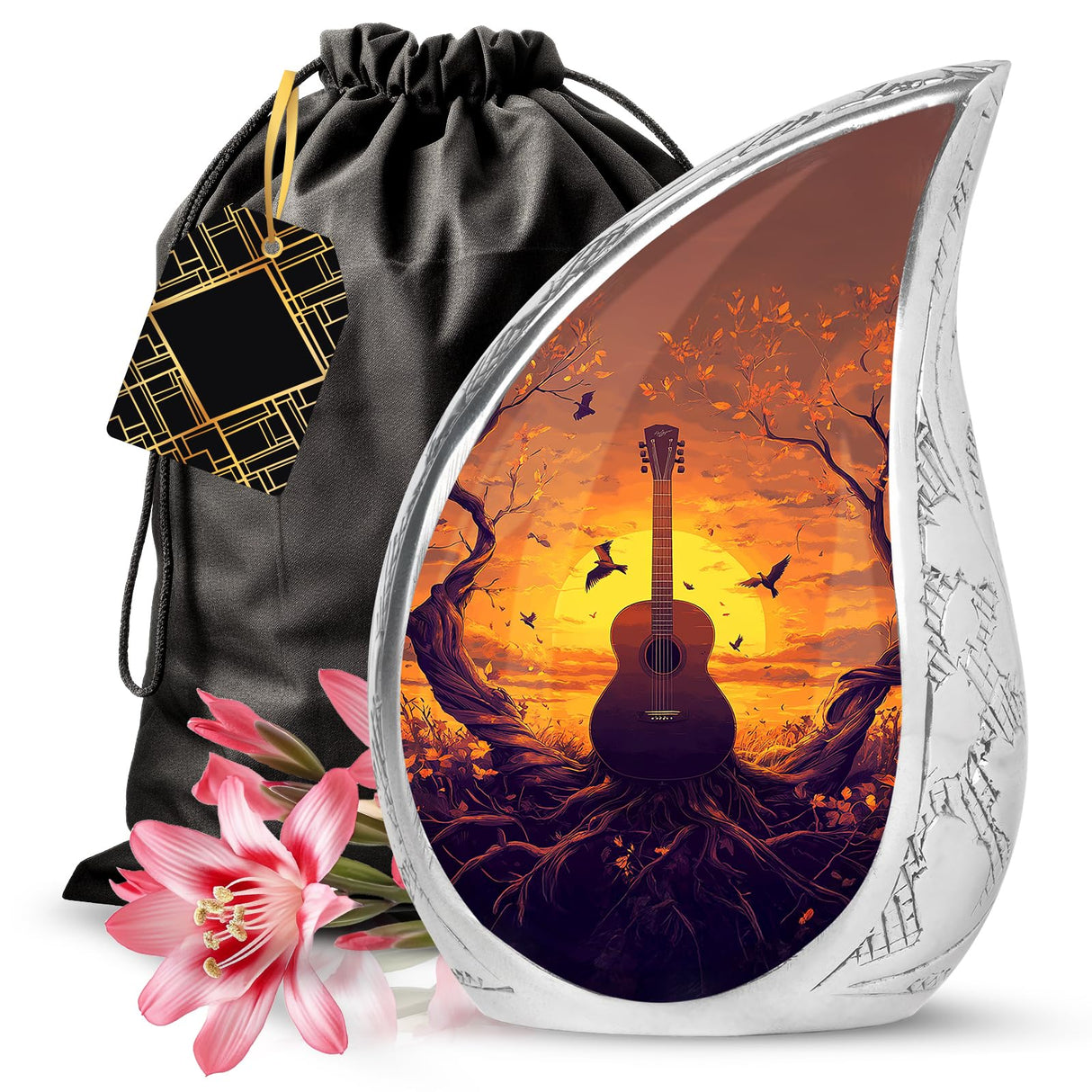 Yatskia Stained Glass Mini Urns for Human Ashes, Small Urn for Ashes Adult Male, (Pack of 1, 3 Inch)