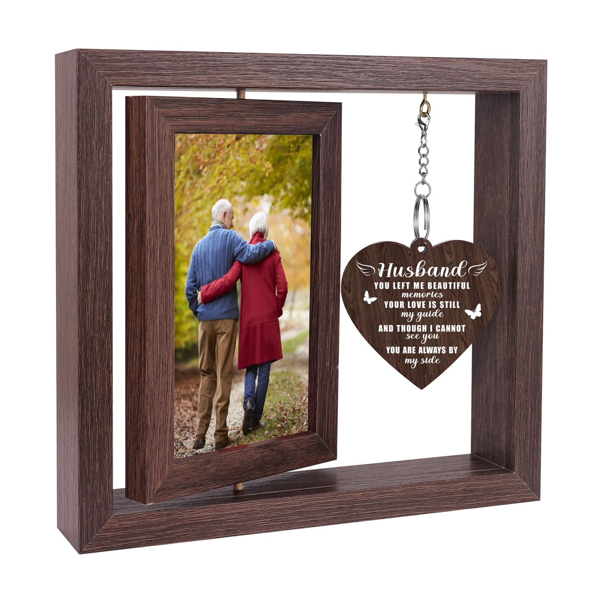 Memorial Sympathy Gifts for Loss of Loved One, Bereavement Gift for Loss of Mom Dad Memorial Picture Frame, Remembrance Condolence Funeral Sentimental In Memory of Loved One Gifts, Display Two 4x6 Photos