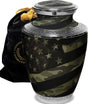 Military Cremation Urn for Ashes Adult Male - Beautifully Handcrafted Decorative Urns & Personalized Army Urns for Human Ashes Adult Man Traditional Camouflage