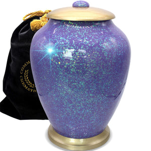Glass Mosaic Cremation Urn for Ashes for Women - Personalized Cremation Urns for Human Ashes Adult Female Decorative Urns - Beautifully Handcrafted Glass Urn for Women